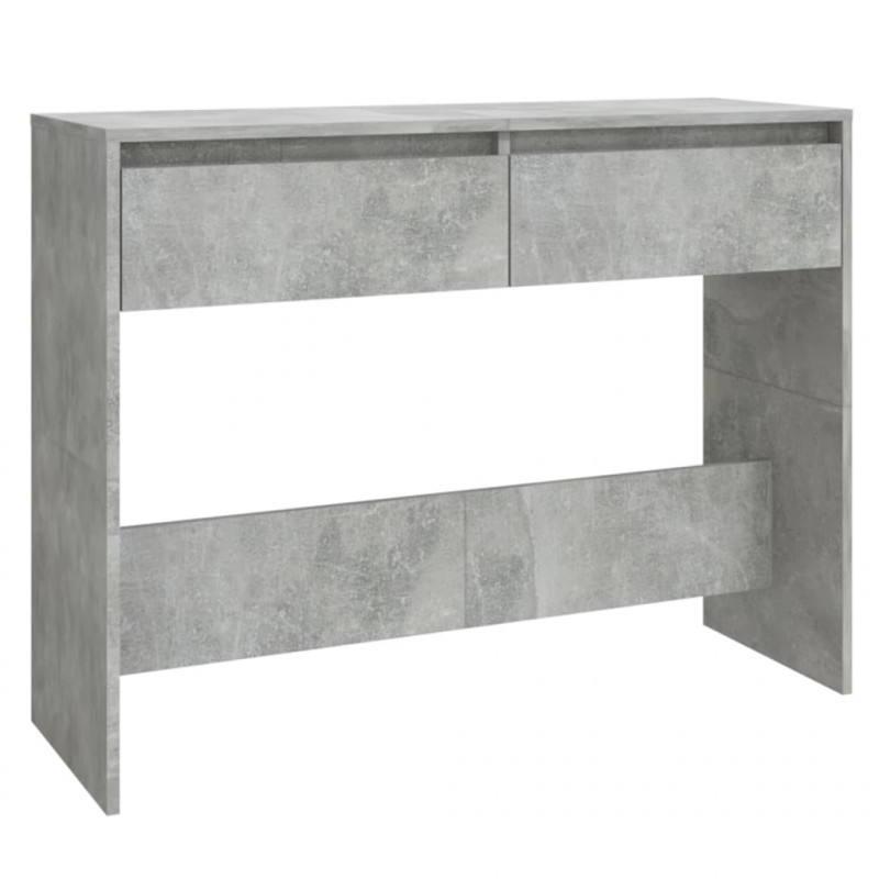 Stolik konsolowy, szarość betonu, 100x35x76,5 cm