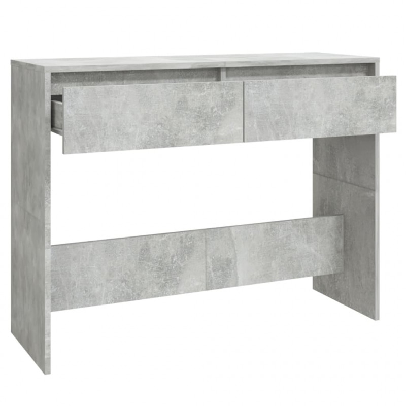 Stolik konsolowy, szarość betonu, 100x35x76,5 cm