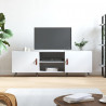 Szafka pod TV, biała, 150x30x50 cm, materiał drewnopochodny