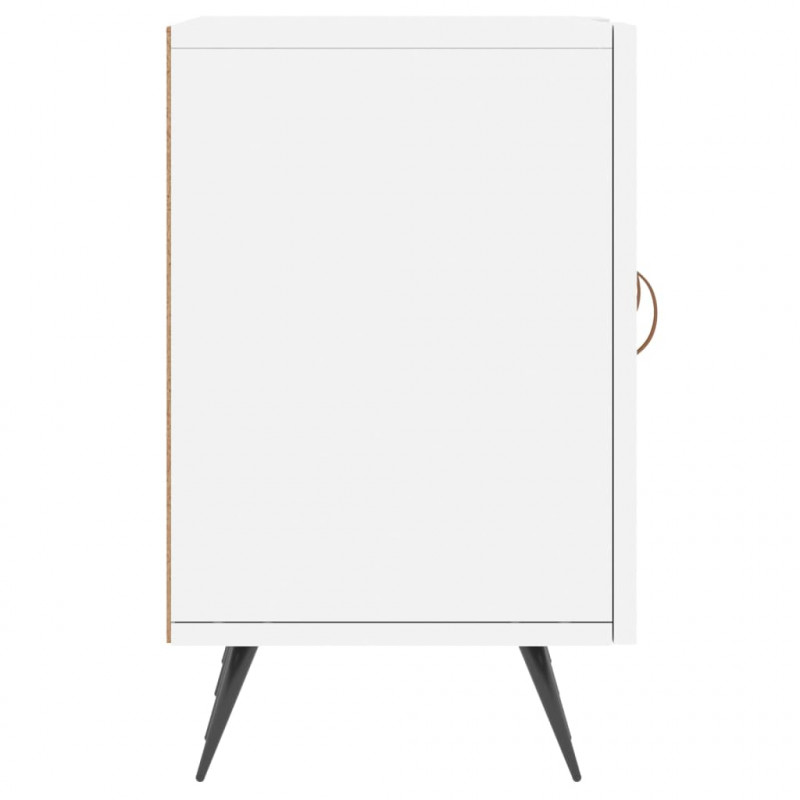 Szafka pod TV, biała, 150x30x50 cm, materiał drewnopochodny