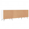 Szafka pod TV, biała, 150x30x50 cm, materiał drewnopochodny