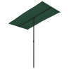 Parasol ogrodowy na aluminiowym słupku, 180x110 cm, zielony