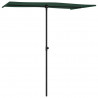 Parasol ogrodowy na aluminiowym słupku, 180x110 cm, zielony
