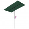 Parasol ogrodowy na aluminiowym słupku, 180x110 cm, zielony