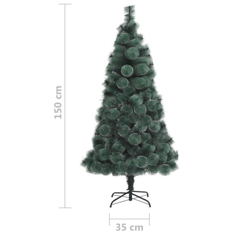 Sztuczna choinka ze stojakiem, zielona, 150 cm, PET