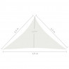 Żagiel przeciwsłoneczny, 160 g/m², biały, 3,5x3,5x4,9 m, HDPE