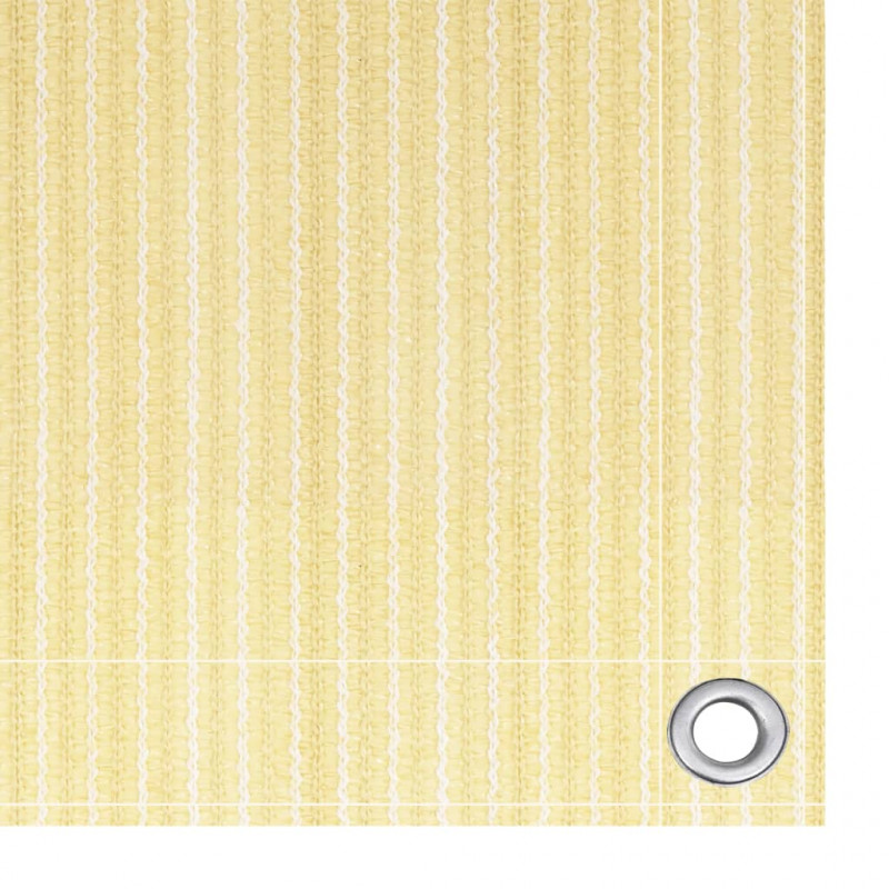 Parawan balkonowy, beżowy, 90x600 cm, HDPE