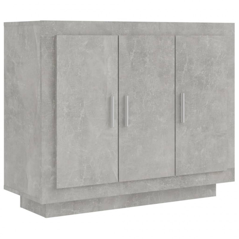 Szafka, szarość betonu, 92x35x75 cm, materiał drewnopochodny