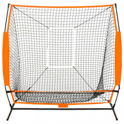 Uniwersalny trenażer baseballowy, czarny, 174x76x158,5 cm