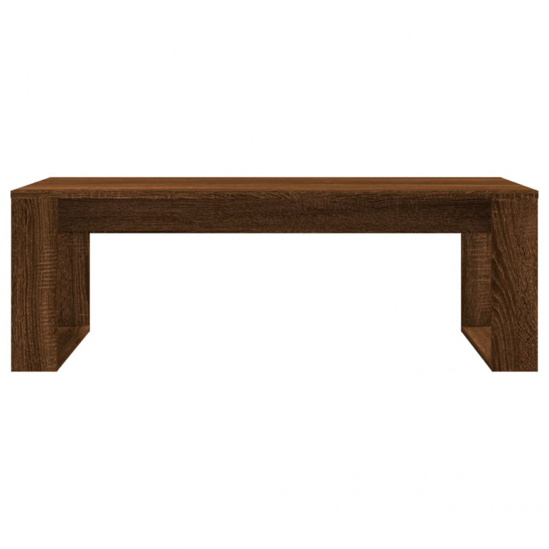 Stolik kawowy, brązowy dąb 102x50x35 cm materiał drewnopochodny