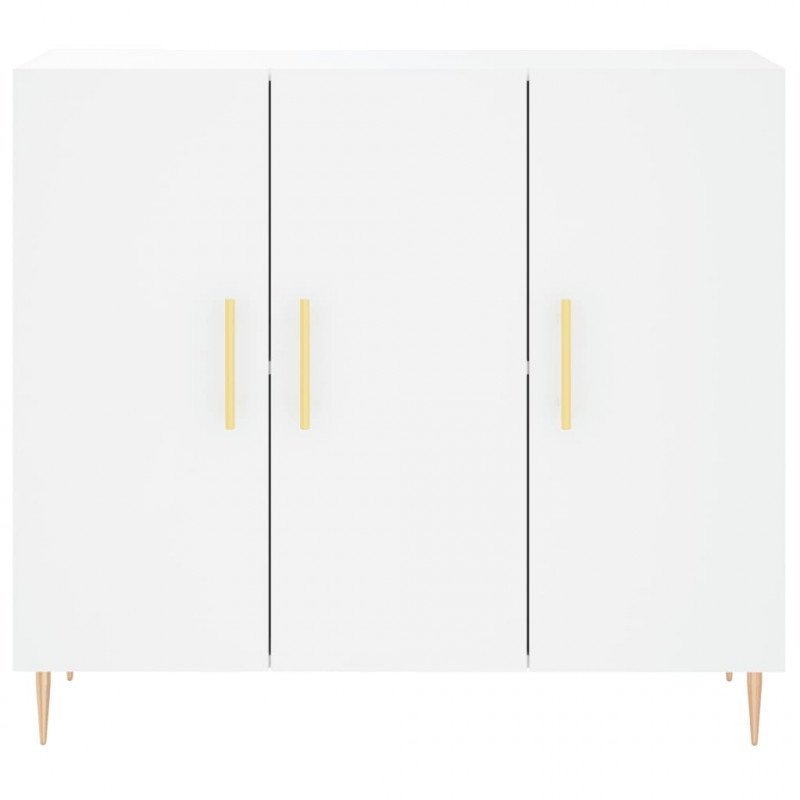 Szafka, biała, 90x34x80 cm, materiał drewnopochodny