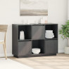 Szafka, szara, 110,5x35x80 cm, lite drewno sosnowe