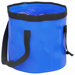 Składane wiadra, 2 szt., niebieskie, 30 L, PVC