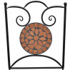 Składane krzesła bistro, 2 szt., ceramiczne, terakota