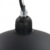 Lampy sufitowe, 2 szt., czarno-złote, półkoliste, 50 cm, E27