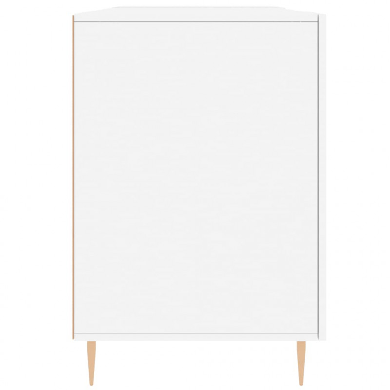 Biurko, białe, 140x50x75 cm, materiał drewnopochodny