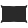 Żagiel przeciwsłoneczny, 160 g/m², czarny, 3x4,5 m, HDPE