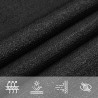 Żagiel przeciwsłoneczny, 160 g/m², czarny, 3x4,5 m, HDPE