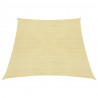 Żagiel przeciwsłoneczny, 160 g/m², beżowy, 3/4x2 m, HDPE