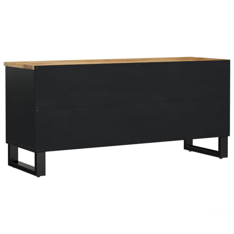 Szafka RTV, 100x33x46 cm, mango i materiał drewnopochodny