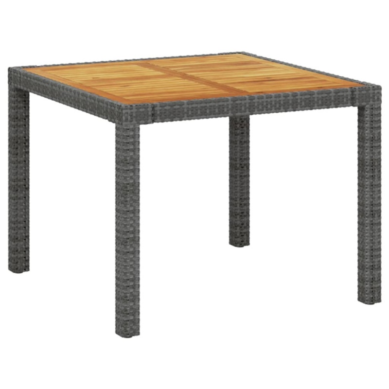 3-częściowy zestaw mebli ogrodowych + poduszki, rattan PE szary