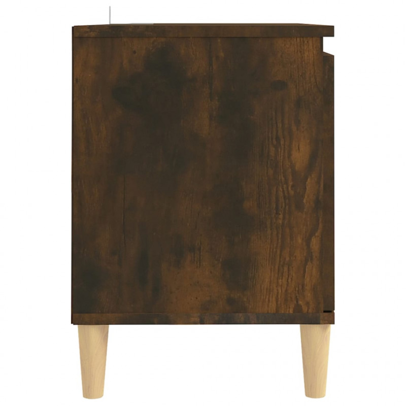 Szafka TV, drewniane nóżki, przydymiony dąb, 103,5x35x50 cm