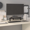 Narożna podstawka pod monitor, czarna, 49x28x10,5 cm