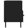 Szafka pod TV, czarna, 80x36x50 cm, materiał drewnopochodny