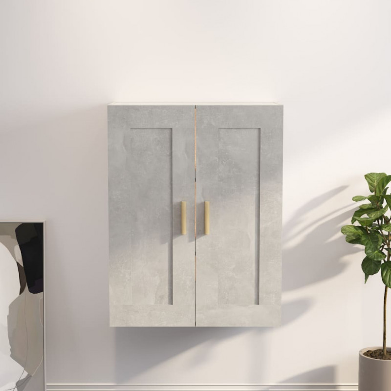 Szafka ścienna, szarość betonu, 69,5x32,5x90 cm