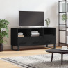 Szafka pod TV, czarna, 102x36x50 cm, materiał drewnopochodny