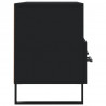 Szafka pod TV, czarna, 102x36x50 cm, materiał drewnopochodny