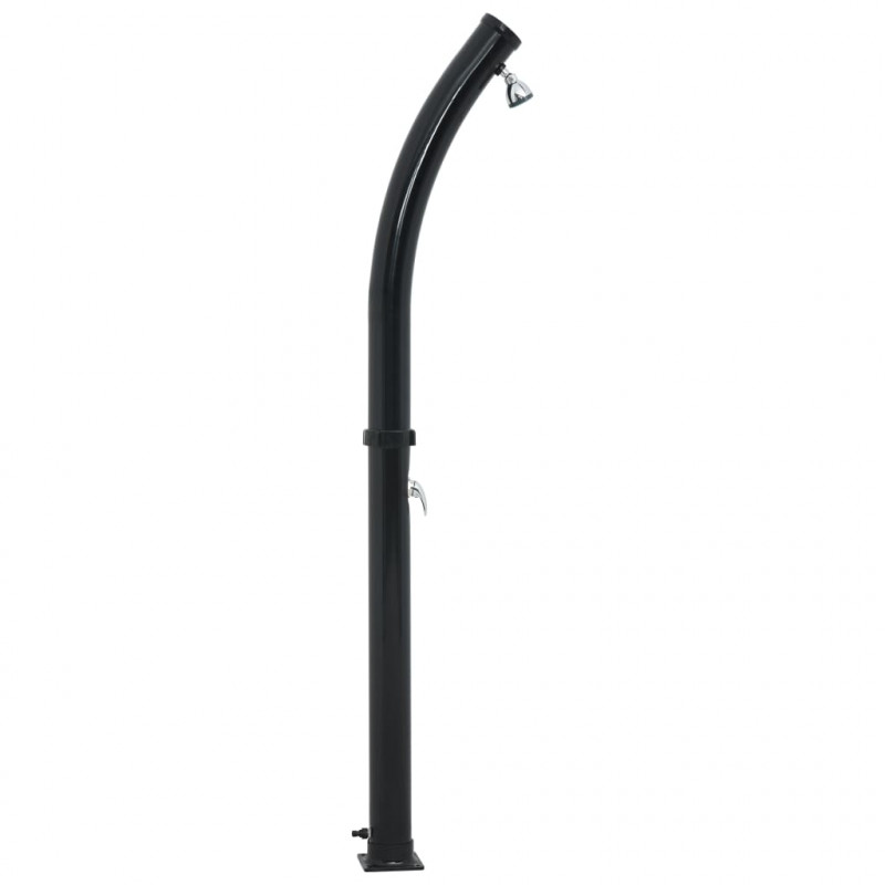 Prysznic solarny, czarny, 214 cm, 20 L