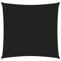 Żagiel przeciwsłoneczny, 160 g/m², czarny, 2x2 m, HDPE