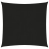 Żagiel przeciwsłoneczny, 160 g/m², czarny, 2x2 m, HDPE