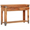 Stolik konsolowy, 110x34x74 cm, lite drewno akacjowe