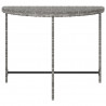 Stolik ogrodowy, szary, 100x50x75 cm, rattan PE