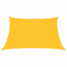 Żagiel przeciwsłoneczny, 160 g/m², żółty, 3/4x2 m, HDPE