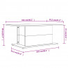 Stolik kawowy, brązowy dąb, 102x55,5x40 cm