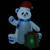 Świąteczny nadmuchiwany miś polarny, LED, 2,4 m