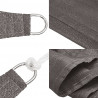 Żagiel przeciwsłoneczny, 160 g/m², antracyt, 4/5x3 m, HDPE