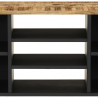 Szafka RTV, 100x33x46 cm, mango i materiał drewnopochodny