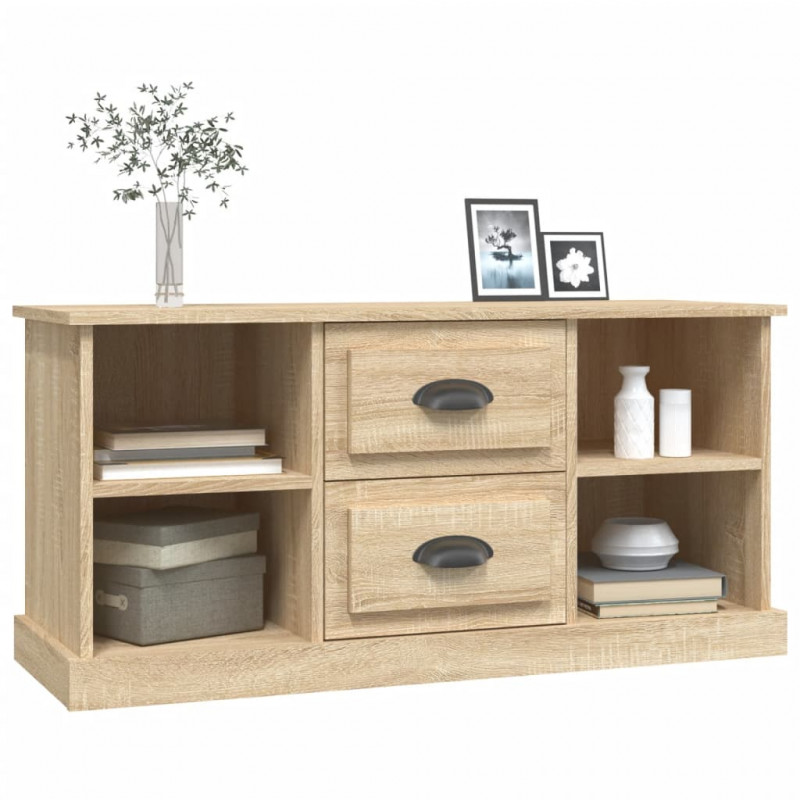 Szafka pod TV, dąb sonoma, 99,5x35,5x48 cm