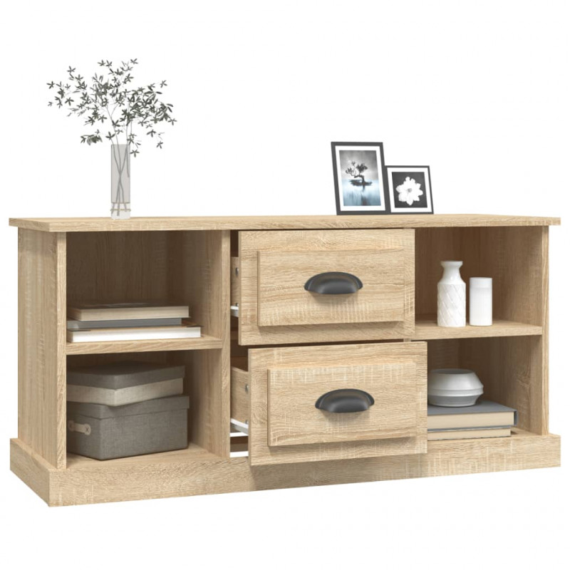 Szafka pod TV, dąb sonoma, 99,5x35,5x48 cm