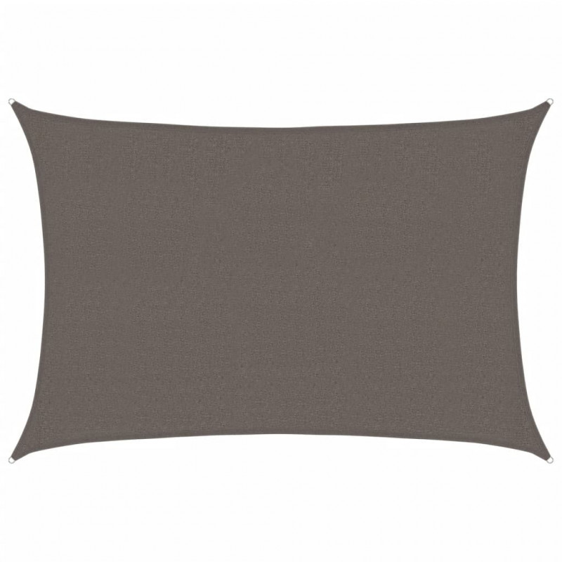 Żagiel przeciwsloneczny, 160 g/m², antracytowy, 2,5x3,5 m, HDPE