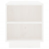 Szafka pod telewizor, biała, 110x35x40,5cm, lite drewno sosnowe