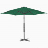 Parasol ogrodowy na słupku stalowym, 300 cm, zielony