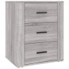 Szafka nocna, szary dąb sonoma, 50x36x60 cm