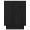 Szafki nocne, 2 szt., czarne, 40x30x40 cm, lite drewno sosnowe