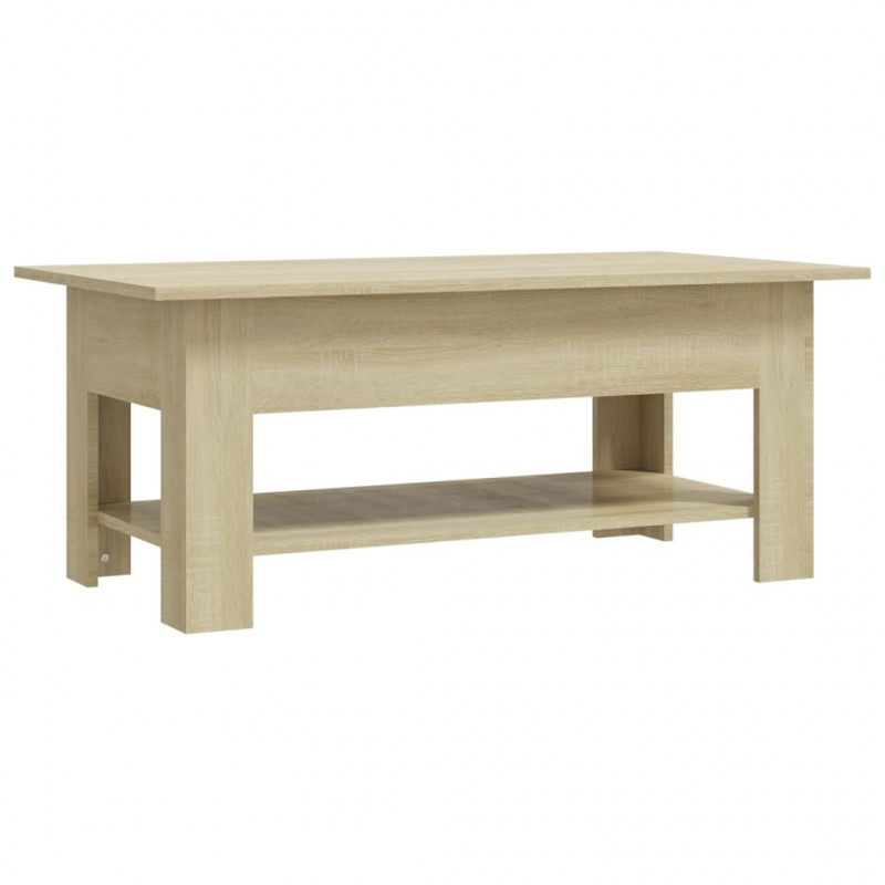 Stolik kawowy, dąb sonoma, 102x55x42, materiał drewnopochodny