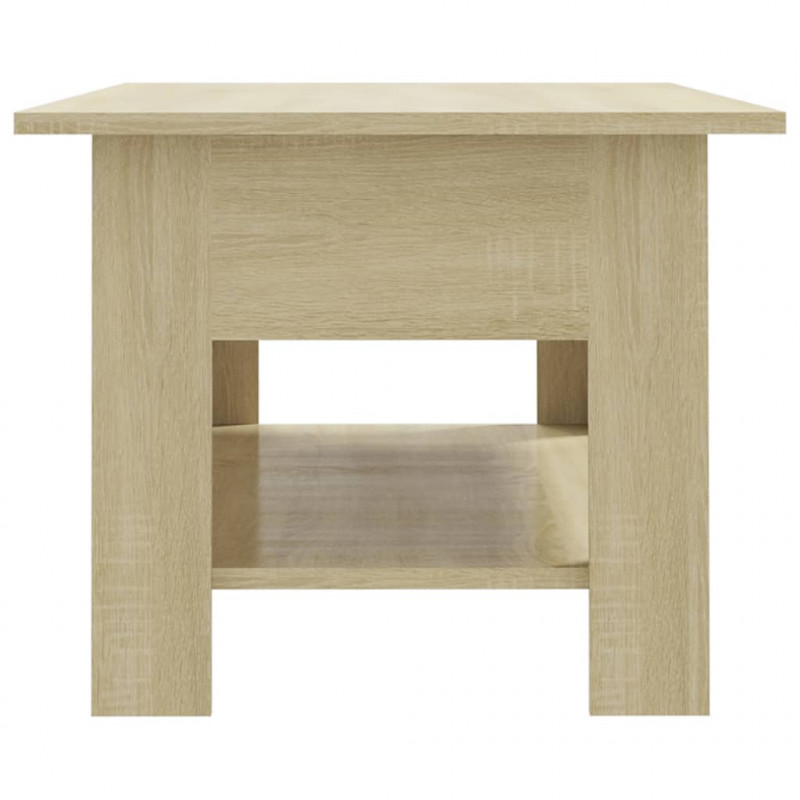 Stolik kawowy, dąb sonoma, 102x55x42, materiał drewnopochodny